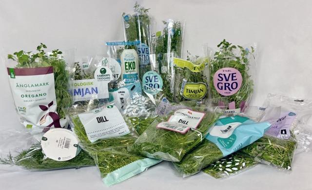 Alla testade örter. Bild: Malin Hefvelin